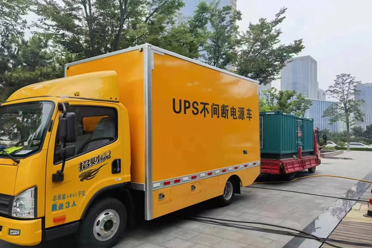 托里发电机租赁施工现场